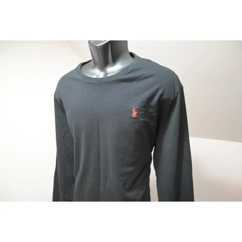 Polo Ralph Lauren‎ Tee Shirt Classic Fit Black Long Sleeve Mens Size XL